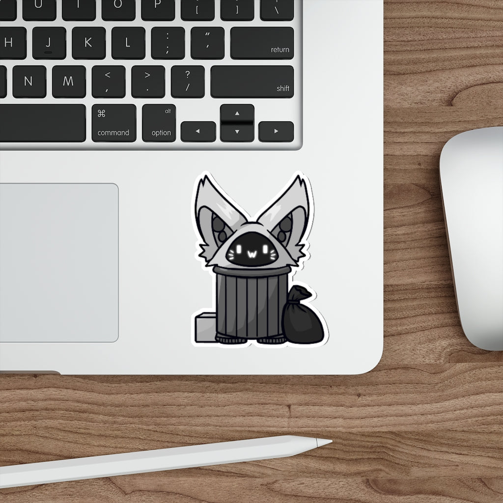 Trash Cat Die-Cut Sticker