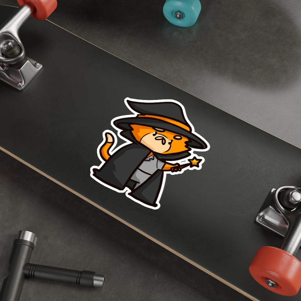 Witch Cat Die-Cut Sticker