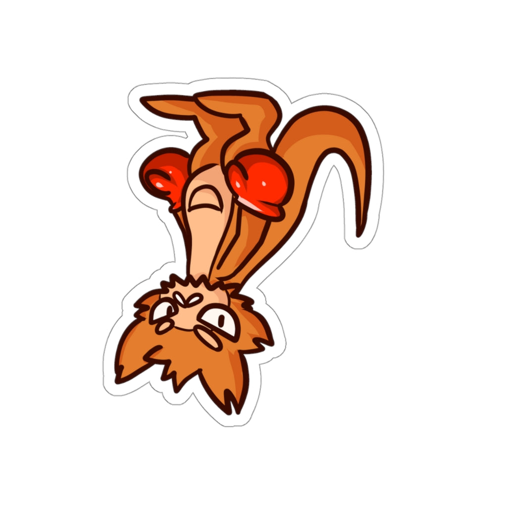 Kangaroo Cat Die-Cut Sticker