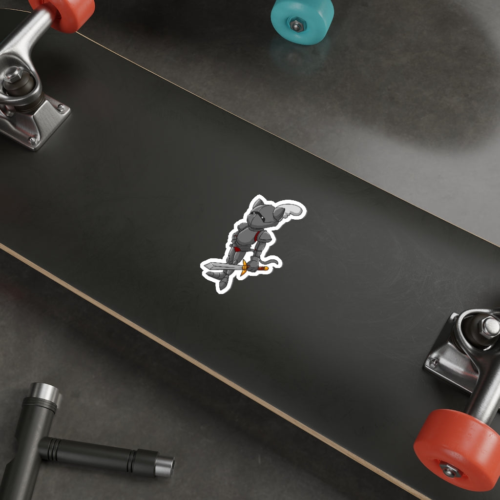 Knight Cat Die-Cut Sticker