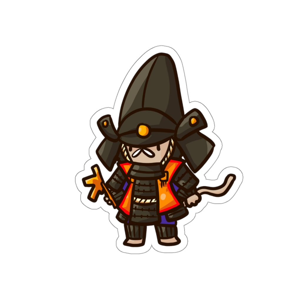 Hatamoto Samurai Cat Die-Cut Sticker