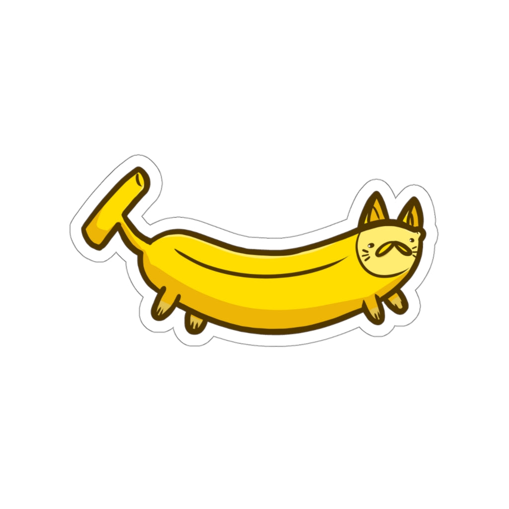 Banana Cat Die-Cut Sticker