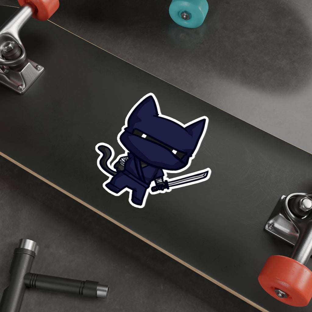 Ninja Cat Die-Cut Sticker