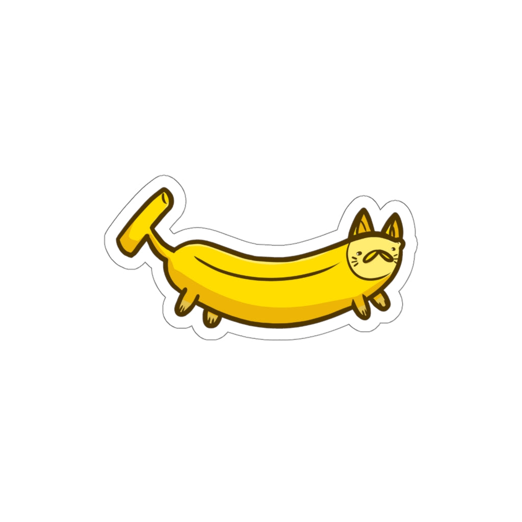 Banana Cat Die-Cut Sticker