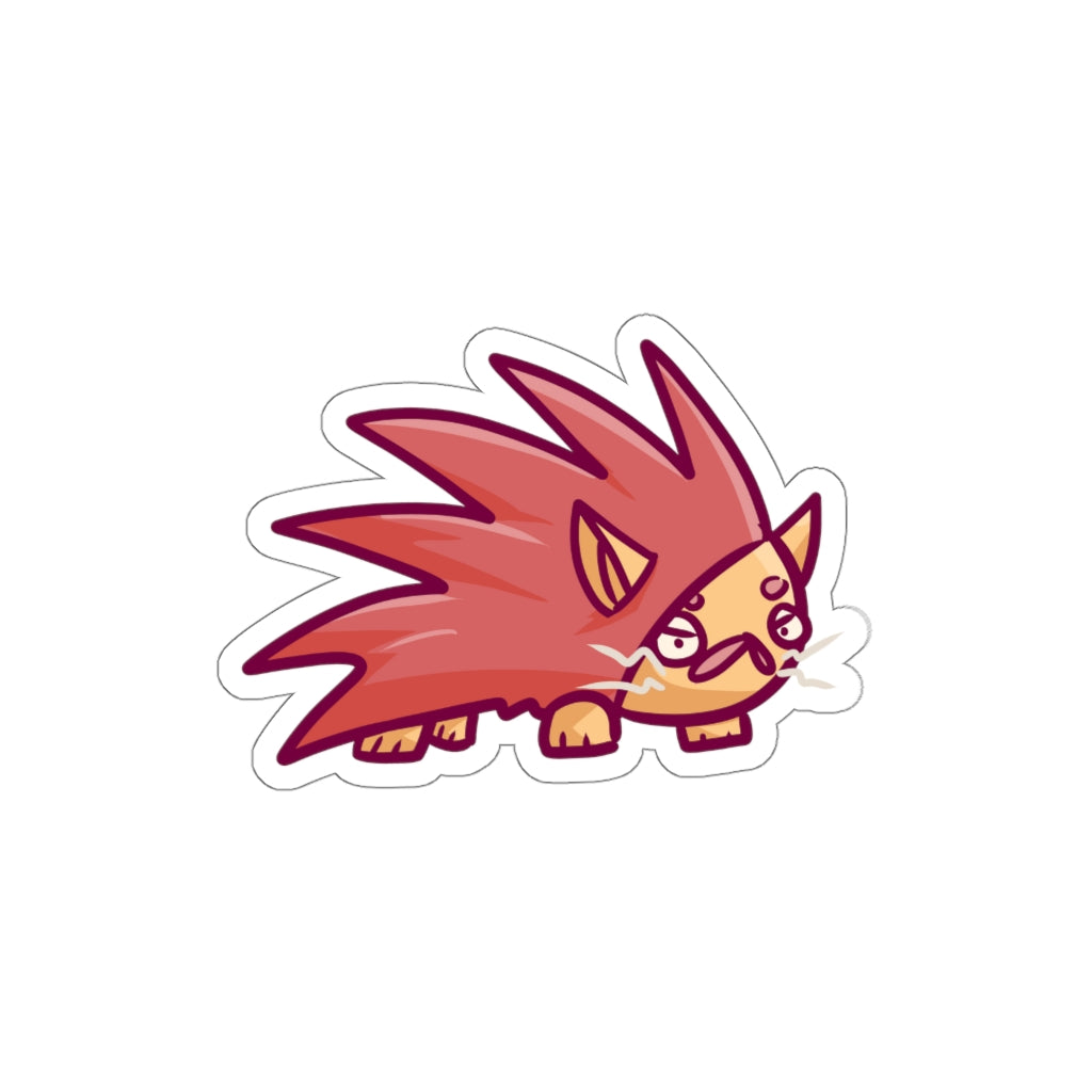 Porcupine Cat Die-Cut Sticker