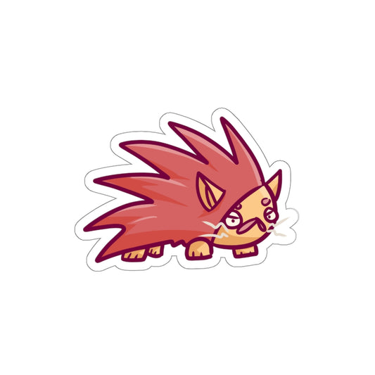 Porcupine Cat Die-Cut Sticker