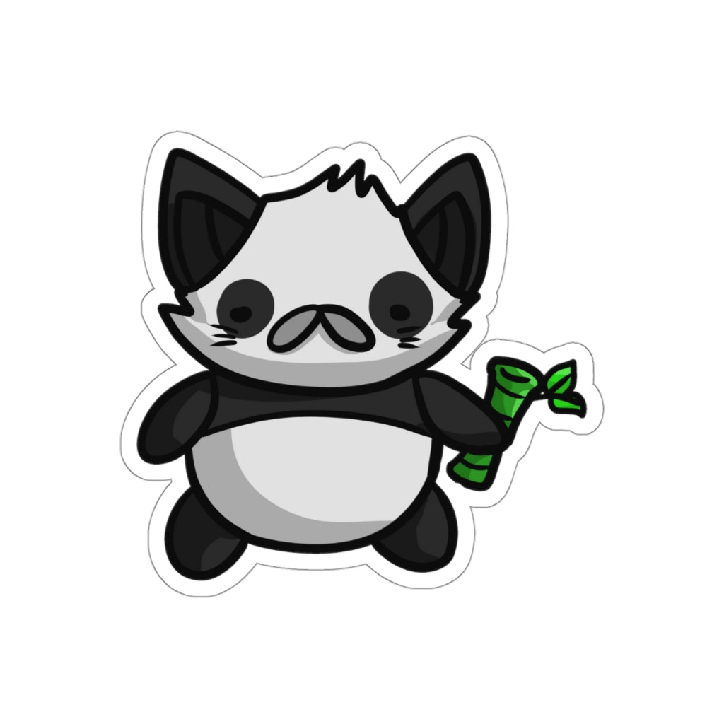 Panda Cat Die-Cut Sticker