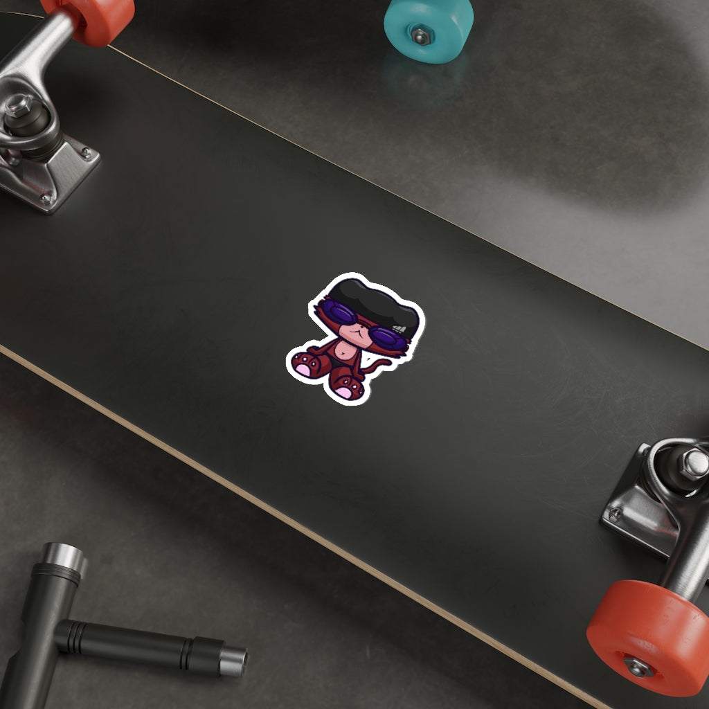 Swimmer Cat Die-Cut Sticker