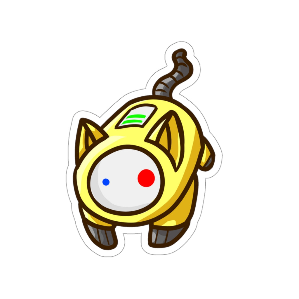 Battery Cat Die-Cut Sticker