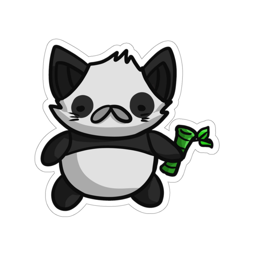 Panda Cat Die-Cut Sticker