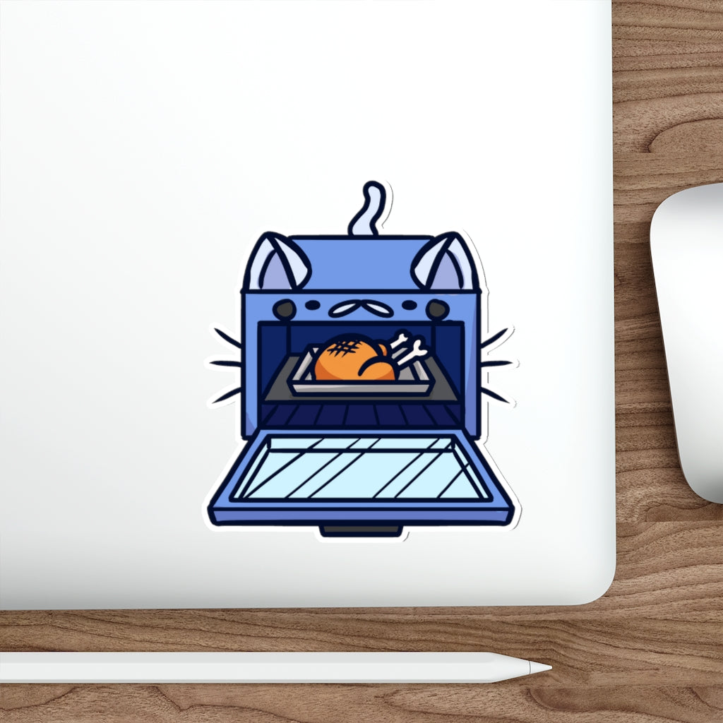 Oven Cat Die-Cut Sticker