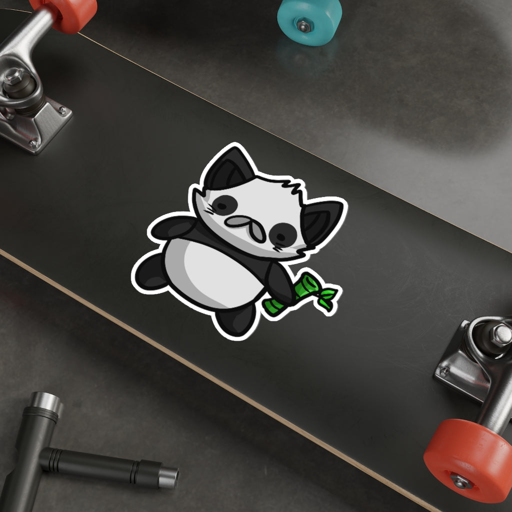 Panda Cat Die-Cut Sticker
