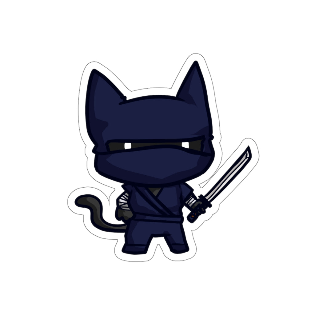 Ninja Cat Die-Cut Sticker