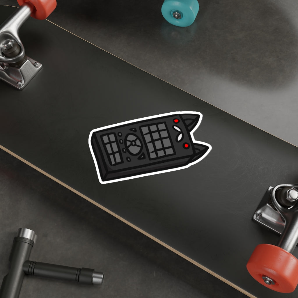 Remote Cat Die-Cut Sticker