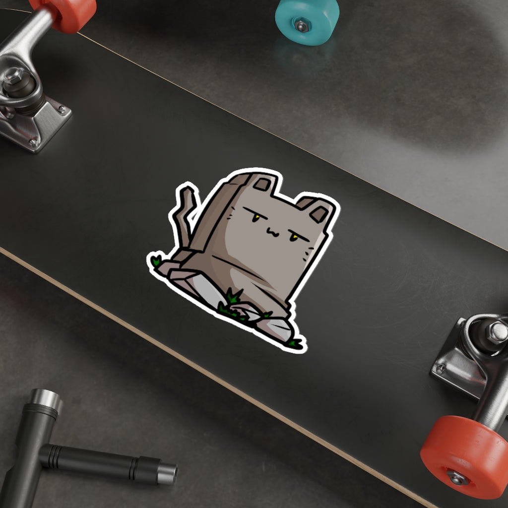 Tombstone Cat Die-Cut Sticker
