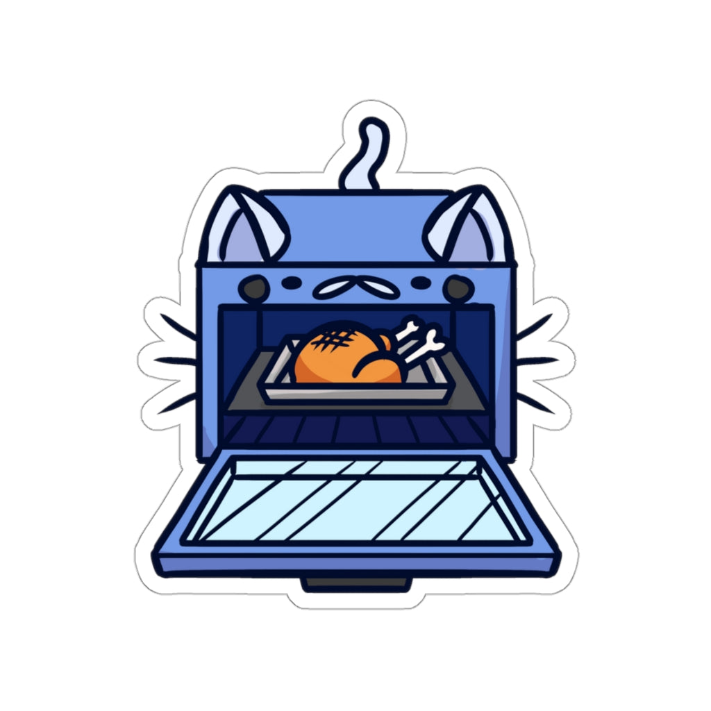 Oven Cat Die-Cut Sticker