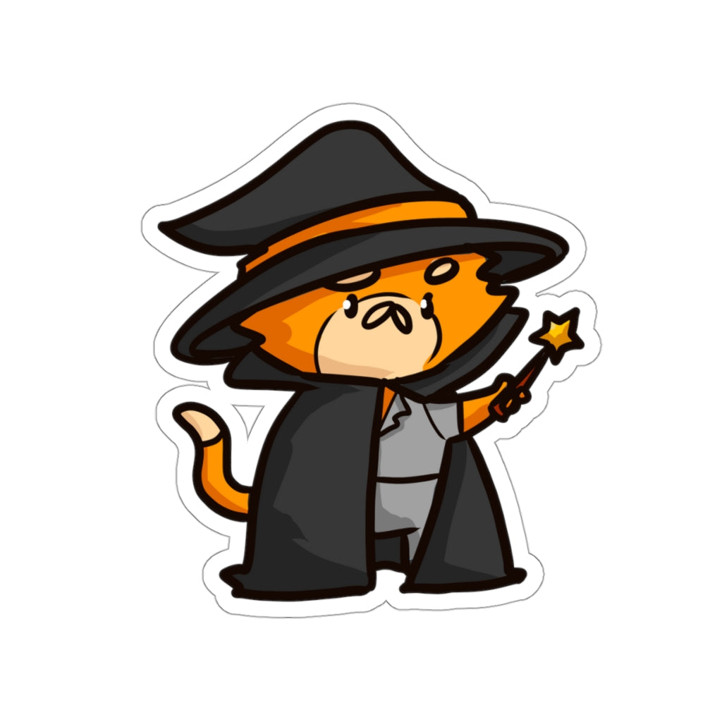 Witch Cat Die-Cut Sticker