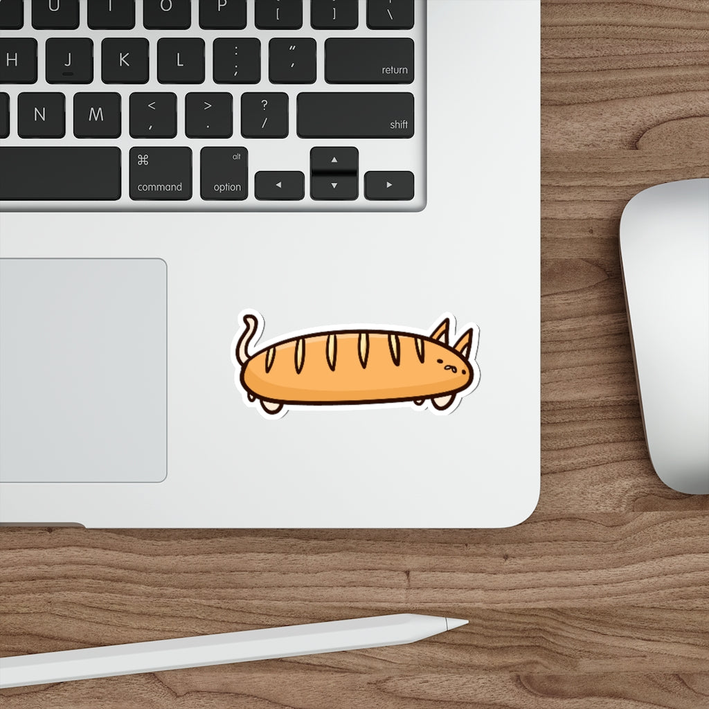 Baguette Cat Die-Cut Sticker