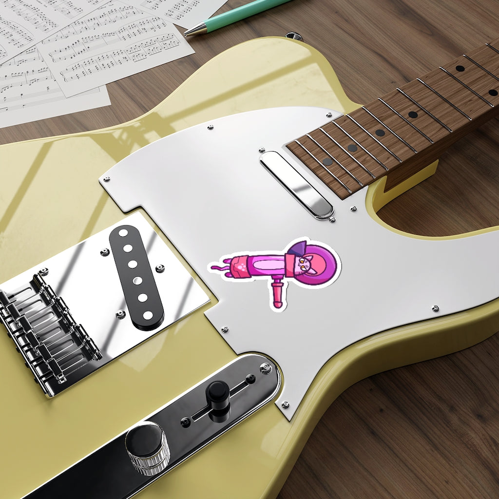 Angle Grinder Cat Die-Cut Sticker