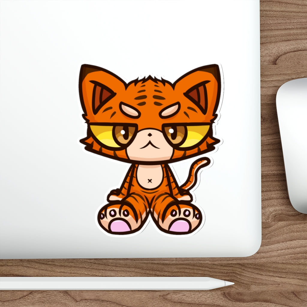 Tiger Cat Die-Cut Sticker