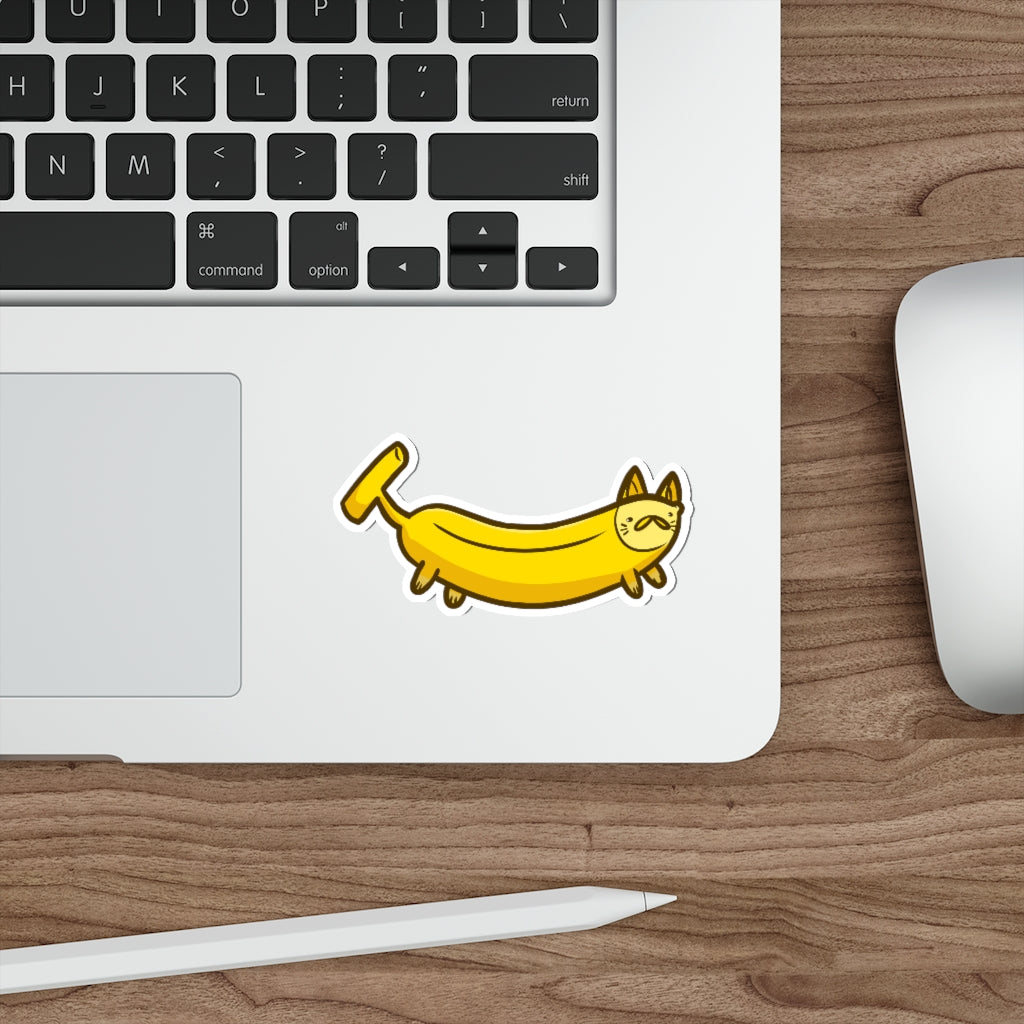 Banana Cat Die-Cut Sticker