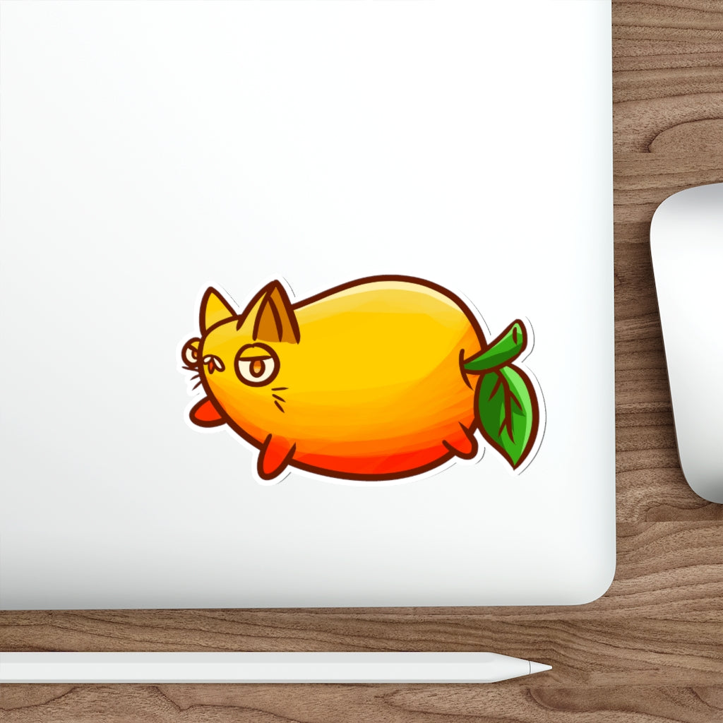 Mango Cat Die-Cut Sticker
