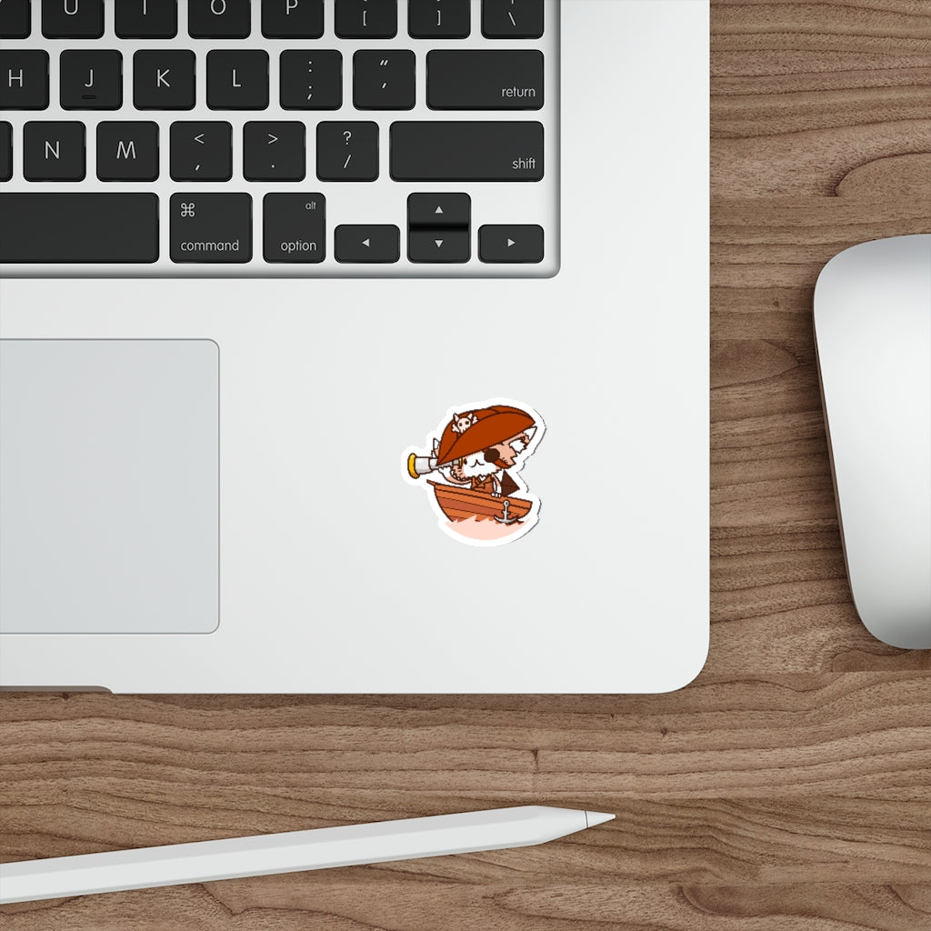 Pirate Cat Die-Cut Sticker