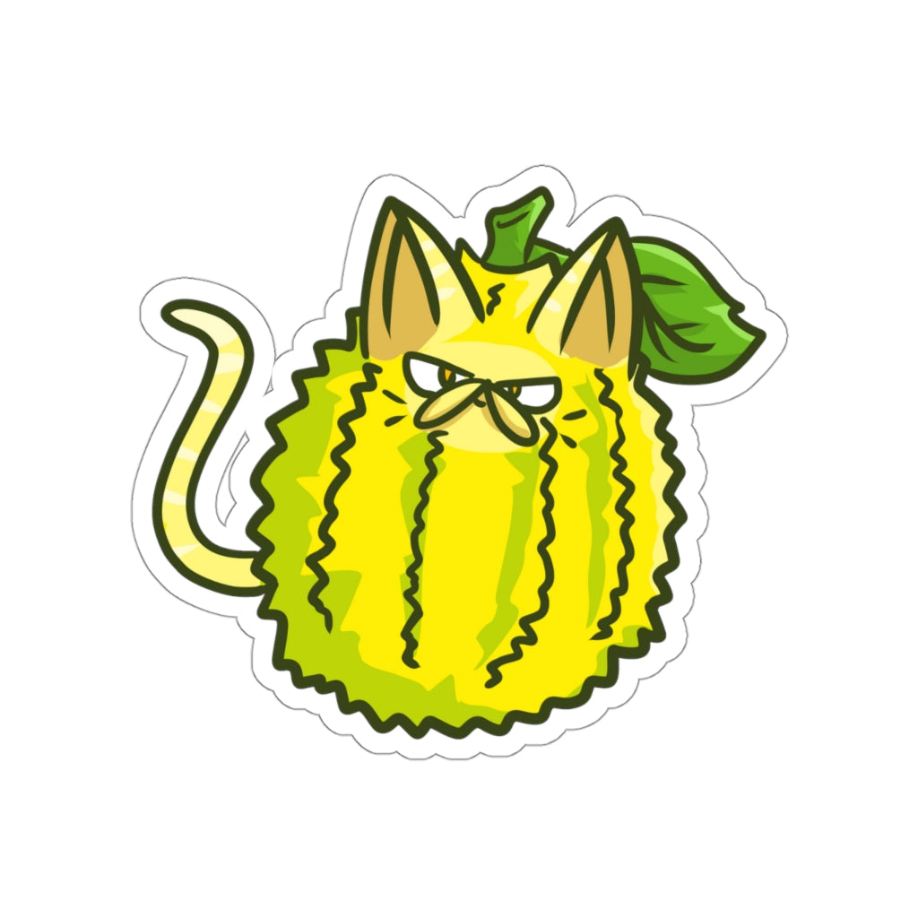 Jackfruit Cat Die-Cut Sticker