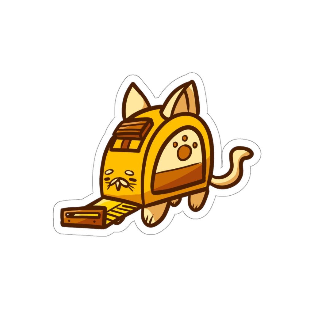 Tape Measure Cat Die-Cut Sticker