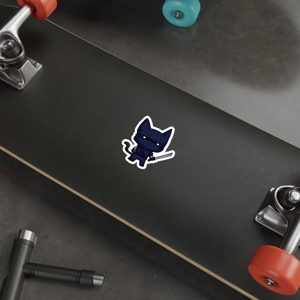 Ninja Cat Die-Cut Sticker