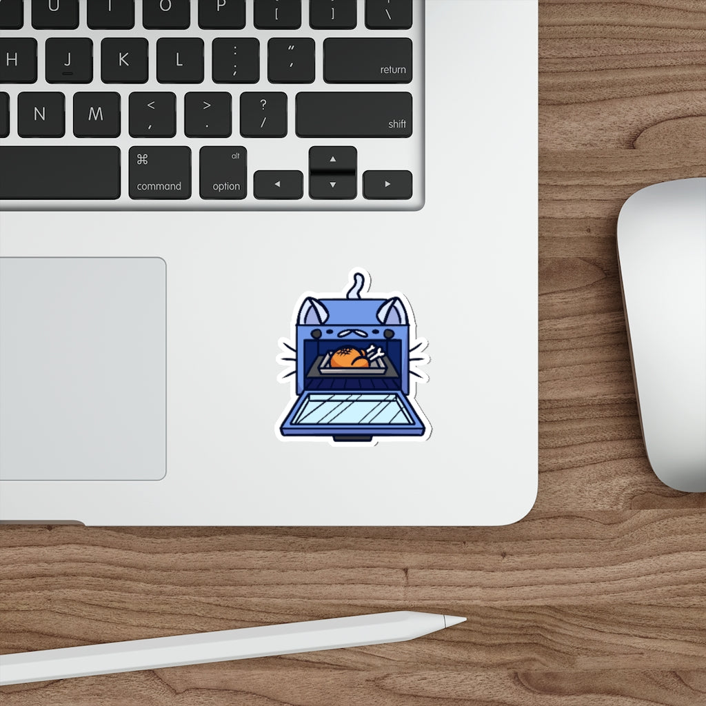 Oven Cat Die-Cut Sticker