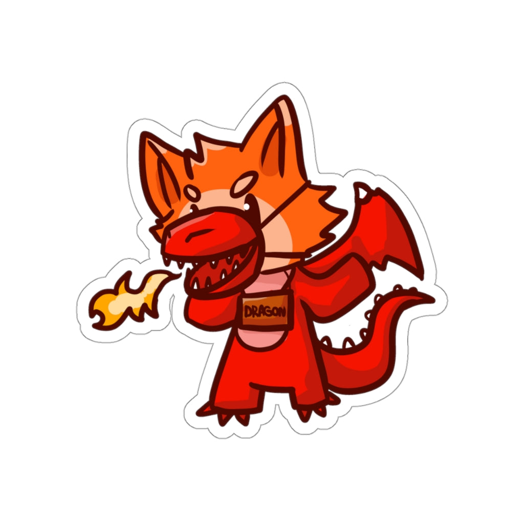 Dragon Cat Die-Cut Sticker