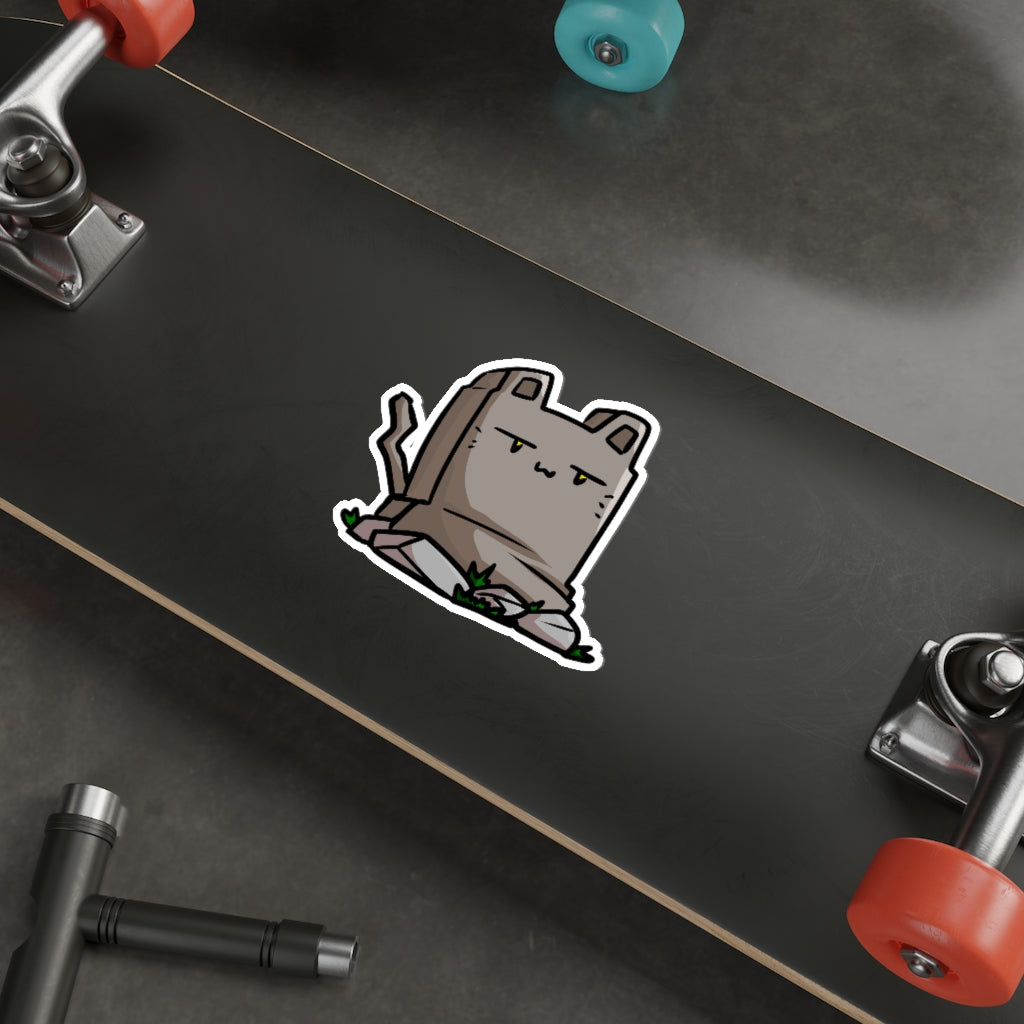 Tombstone Cat Die-Cut Sticker