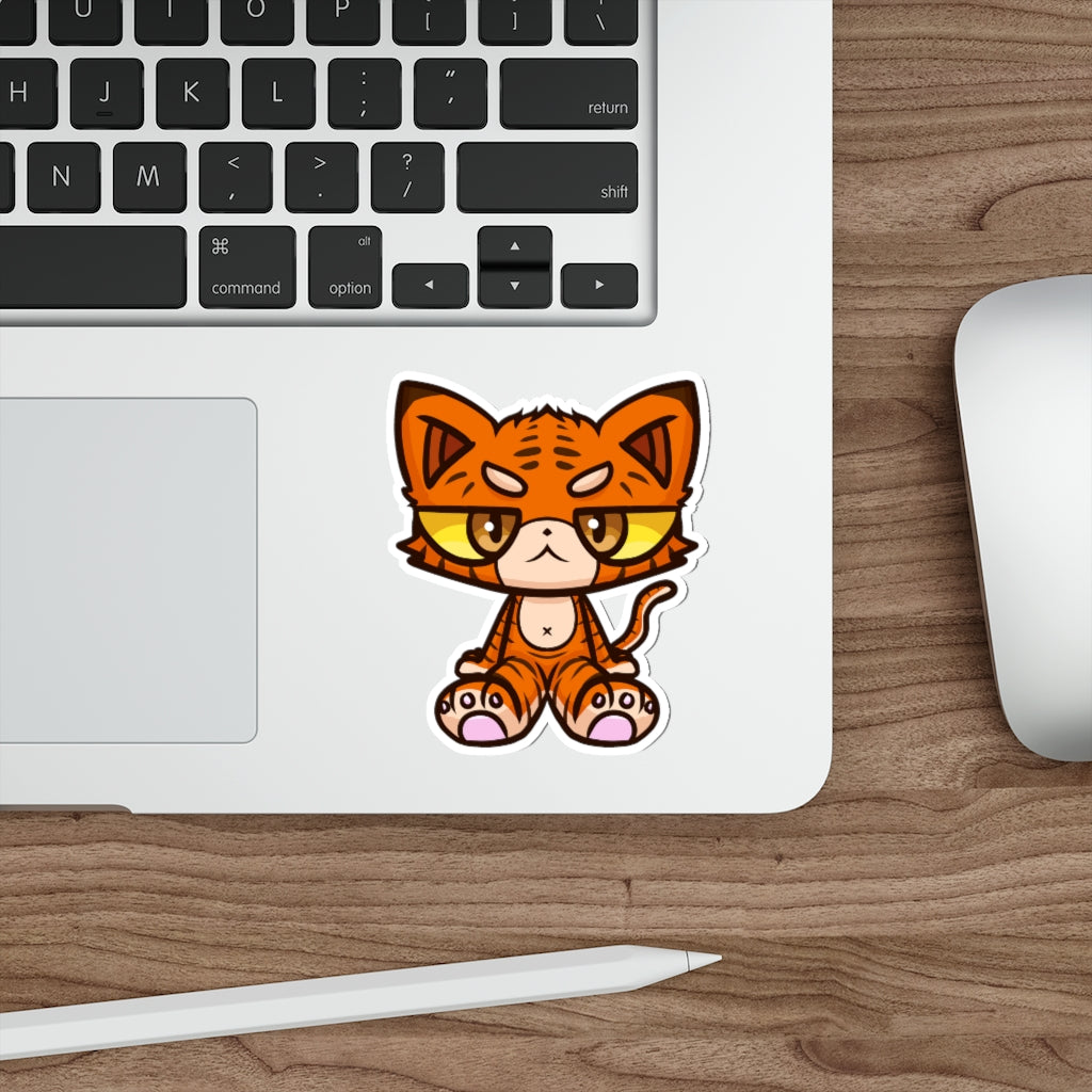 Tiger Cat Die-Cut Sticker
