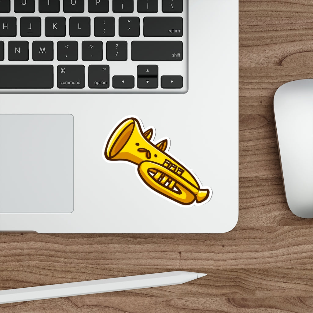 Cornet Cat Die-Cut Sticker