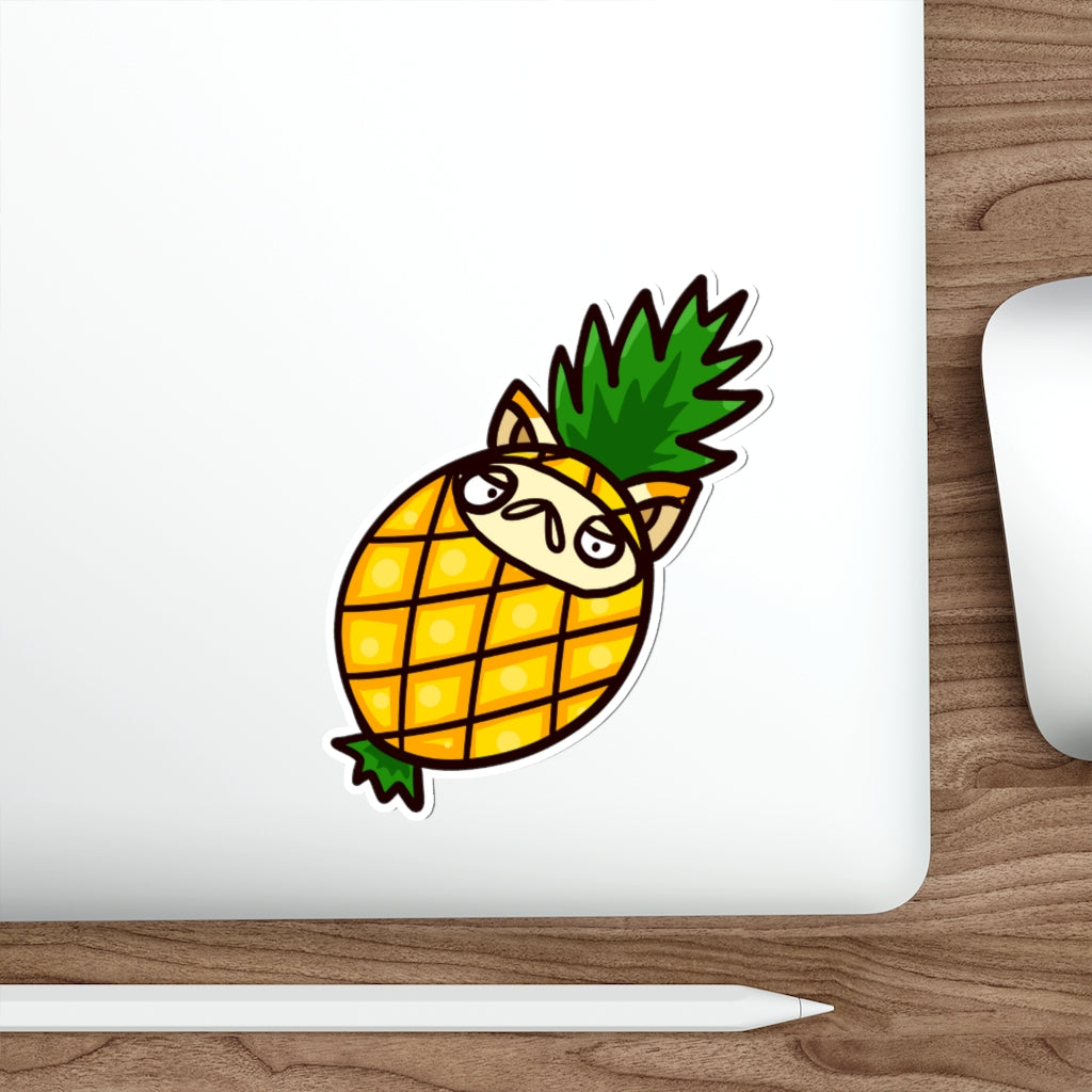 Pineapple Cat Die-Cut Sticker