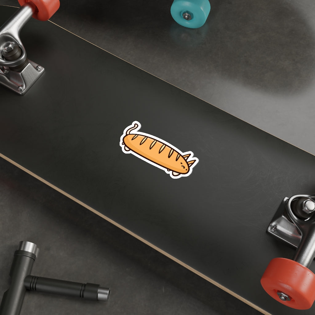 Baguette Cat Die-Cut Sticker