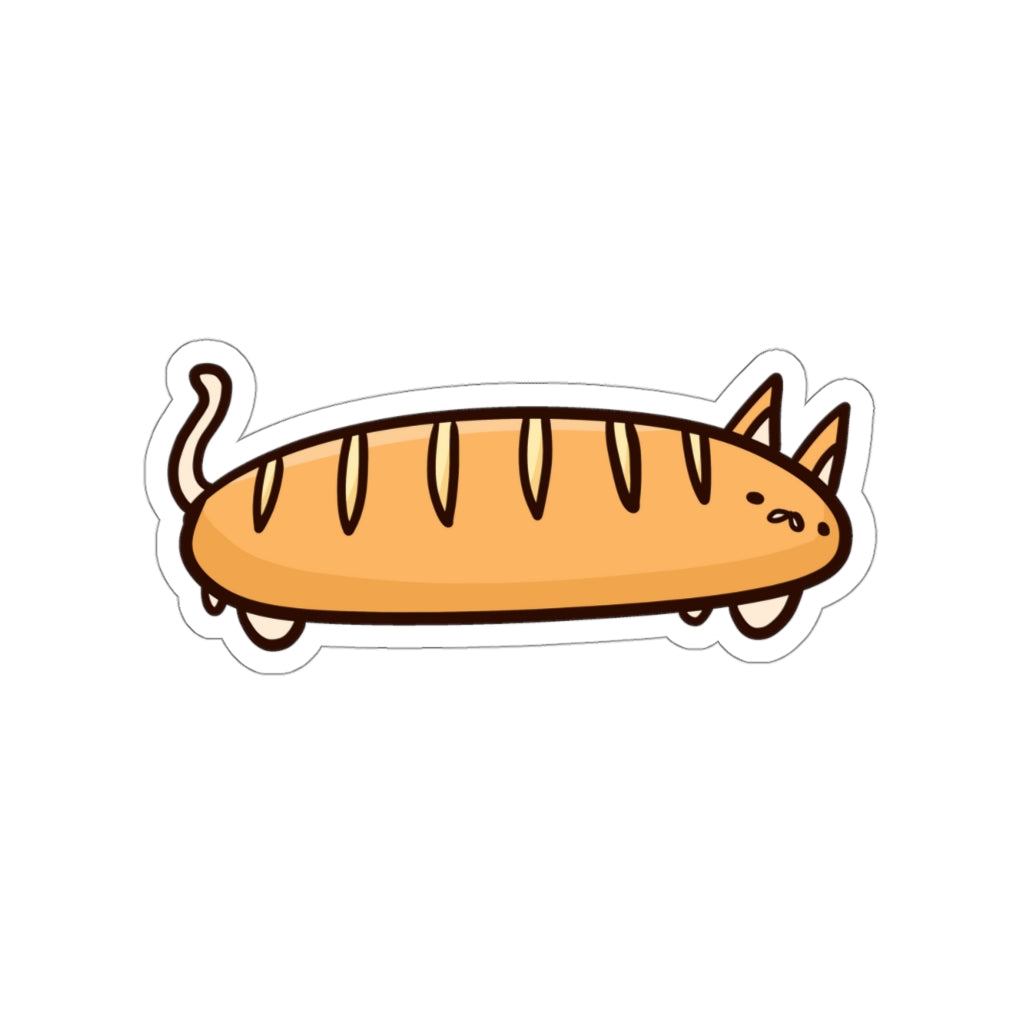 Baguette Cat Die-Cut Sticker