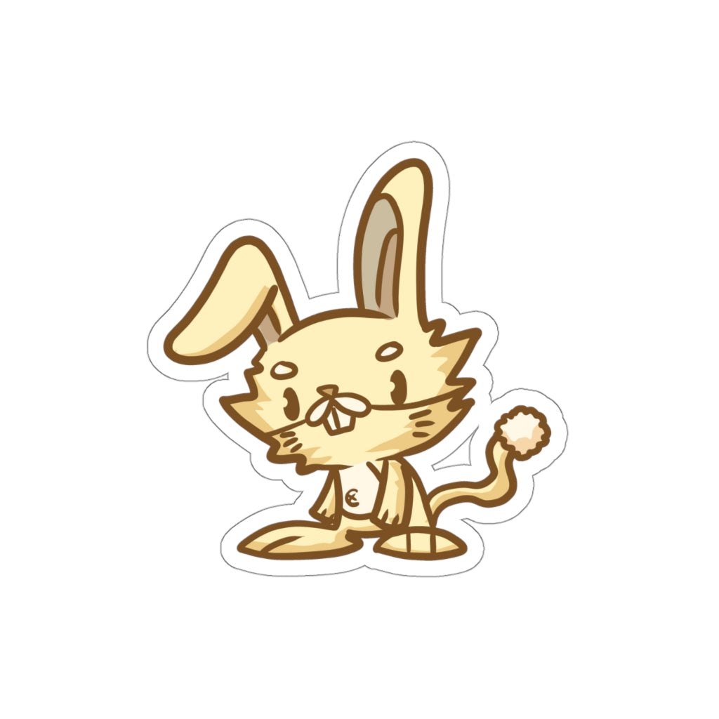 Rabbit Cat Die-Cut Sticker