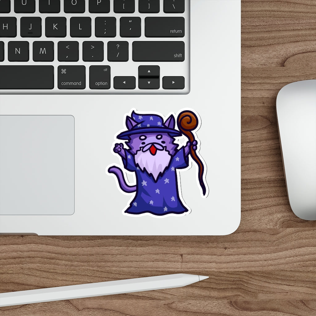 Wizard Cat Die-Cut Sticker