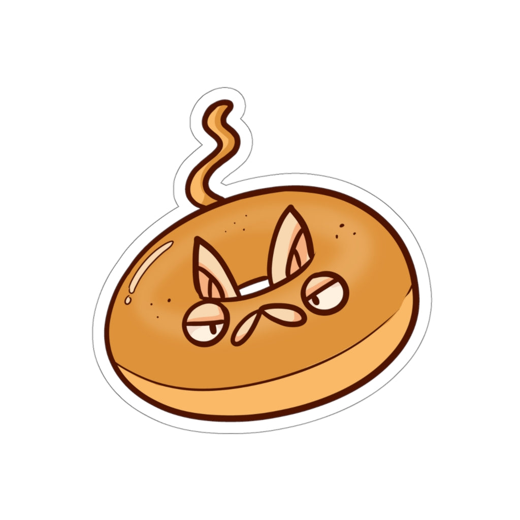 Bagel Cat Die-Cut Sticker
