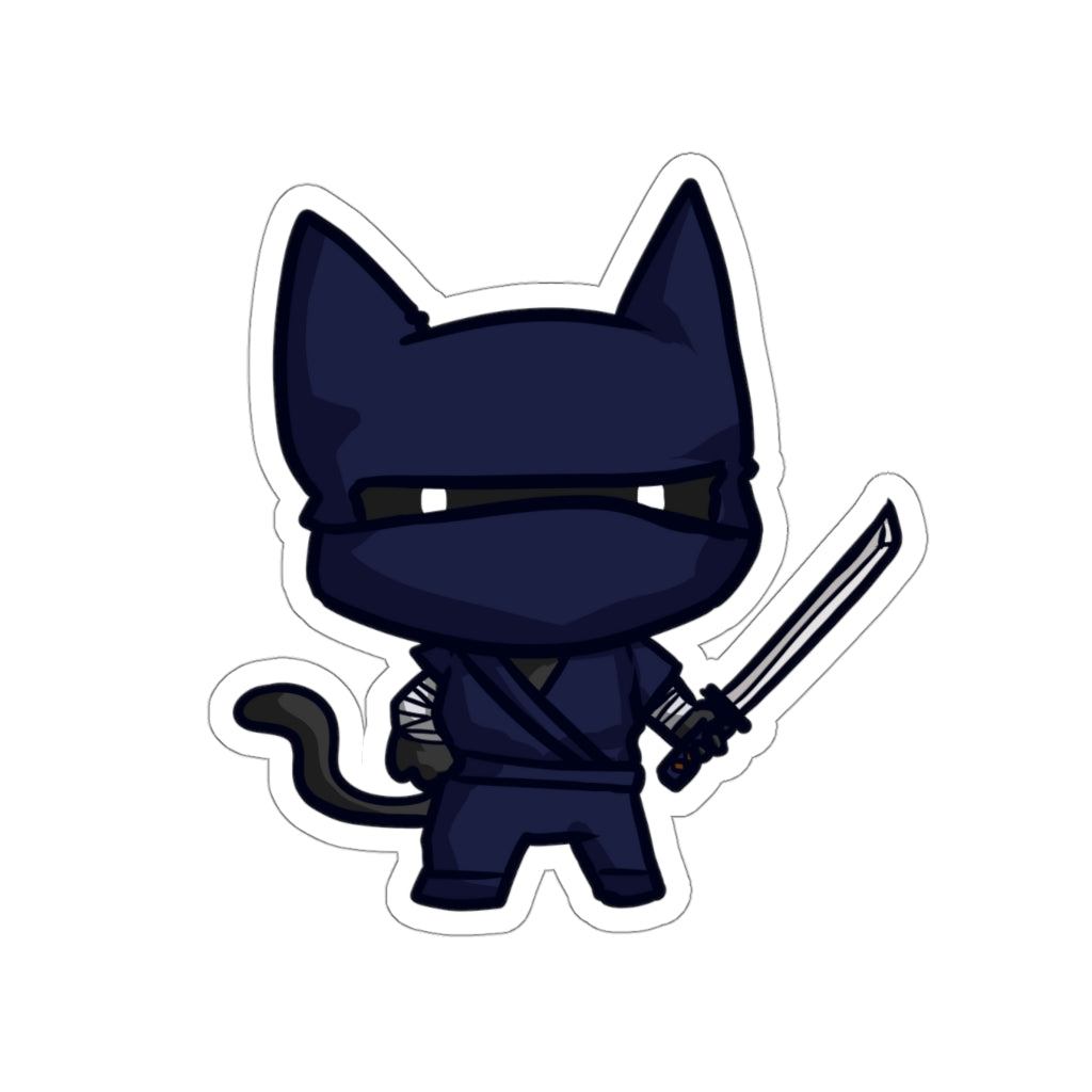 Ninja Cat Die-Cut Sticker