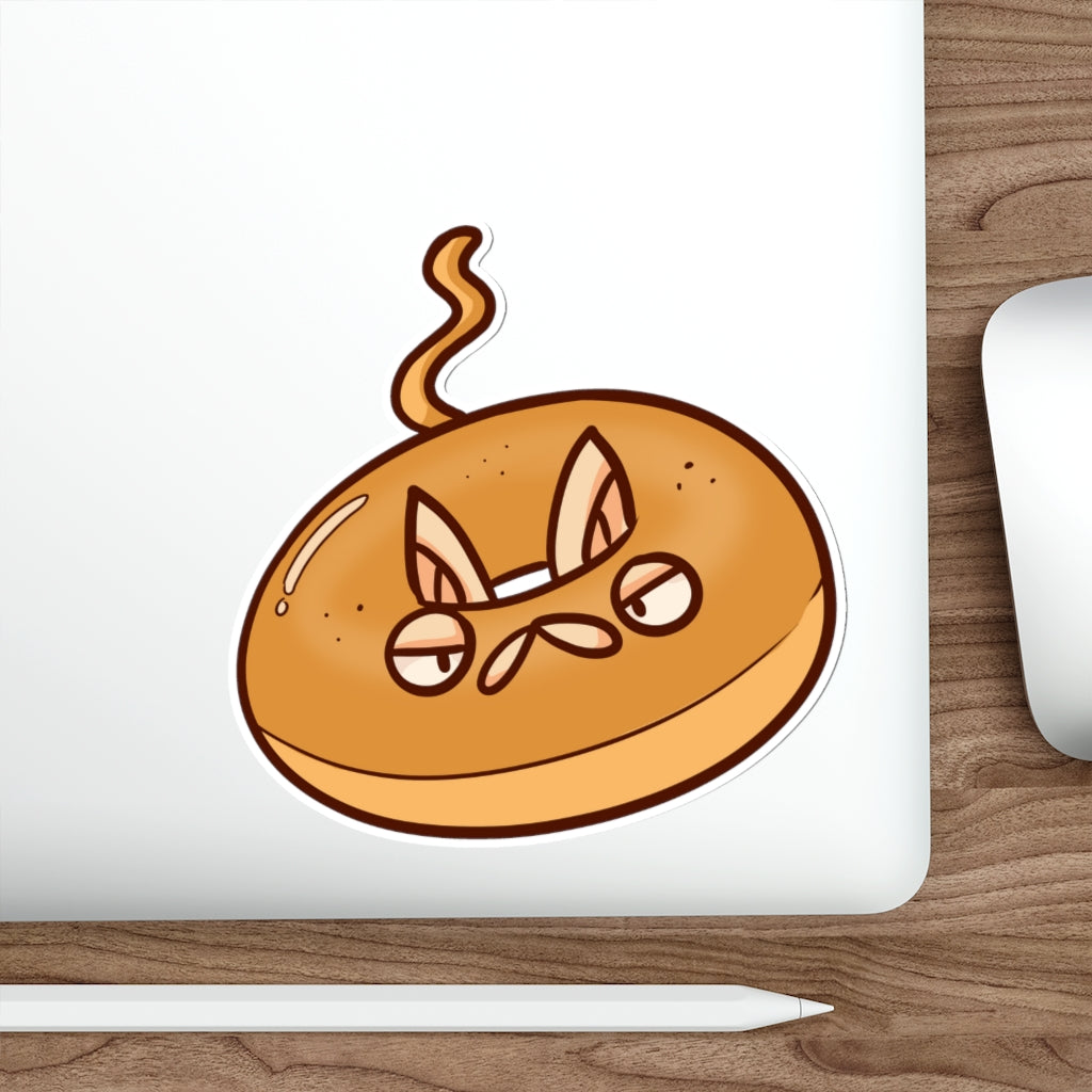 Bagel Cat Die-Cut Sticker