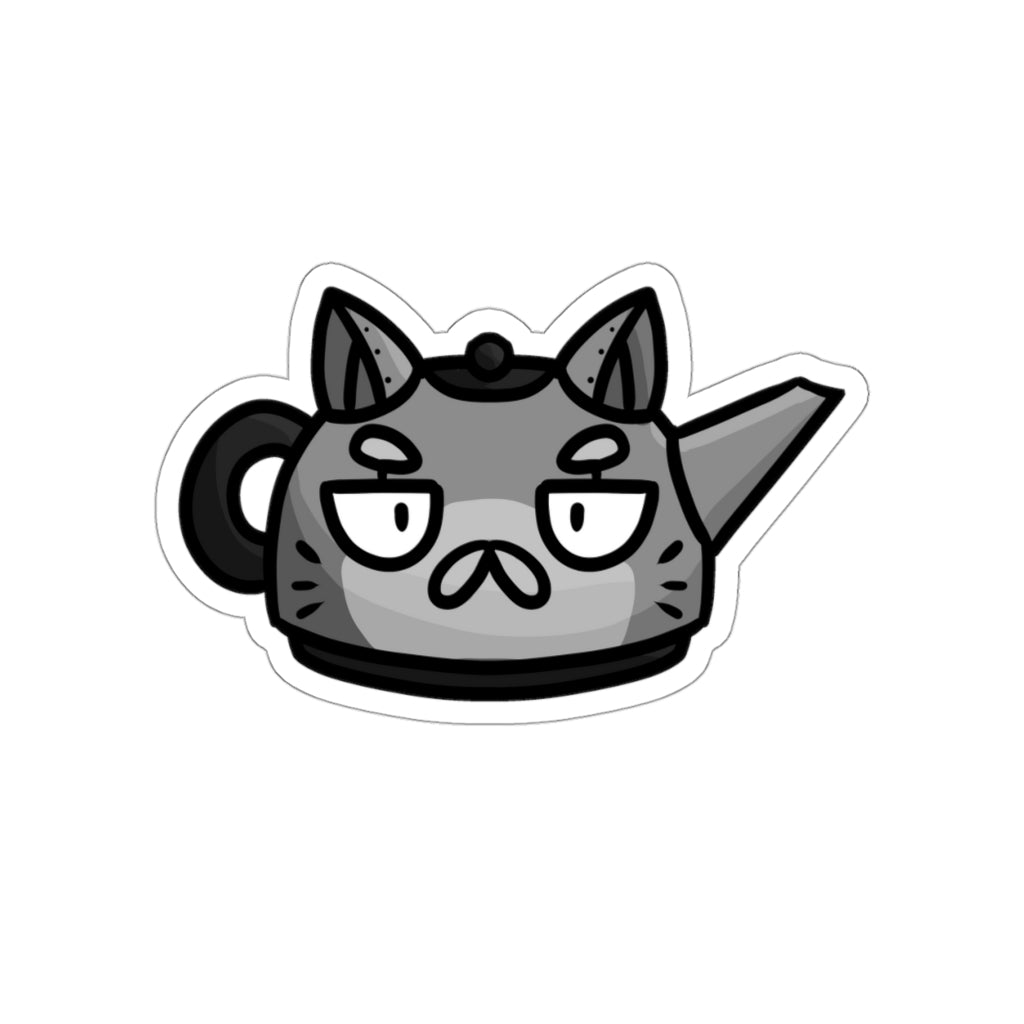Kettle Cat Die-Cut Sticker