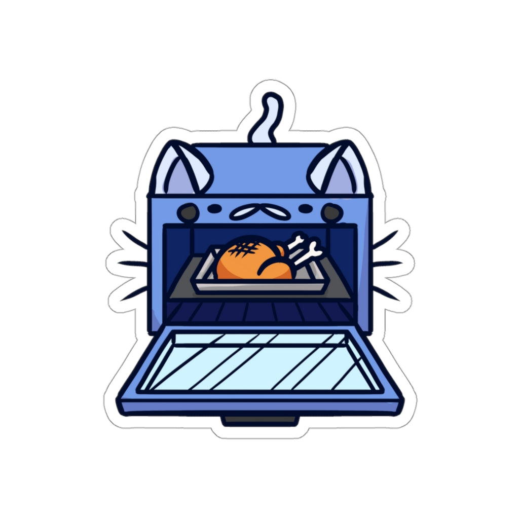 Oven Cat Die-Cut Sticker
