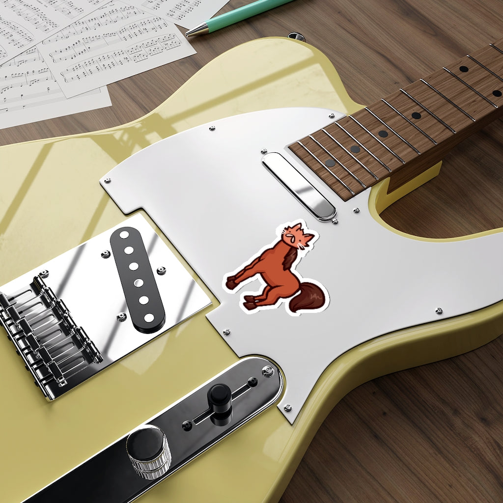 Horse Cat Die-Cut Sticker