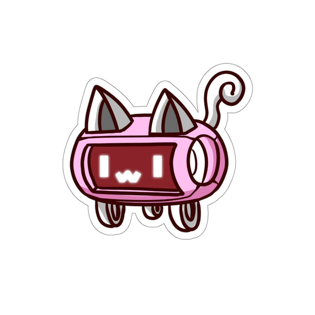 Speaker Cat Die-Cut Sticker