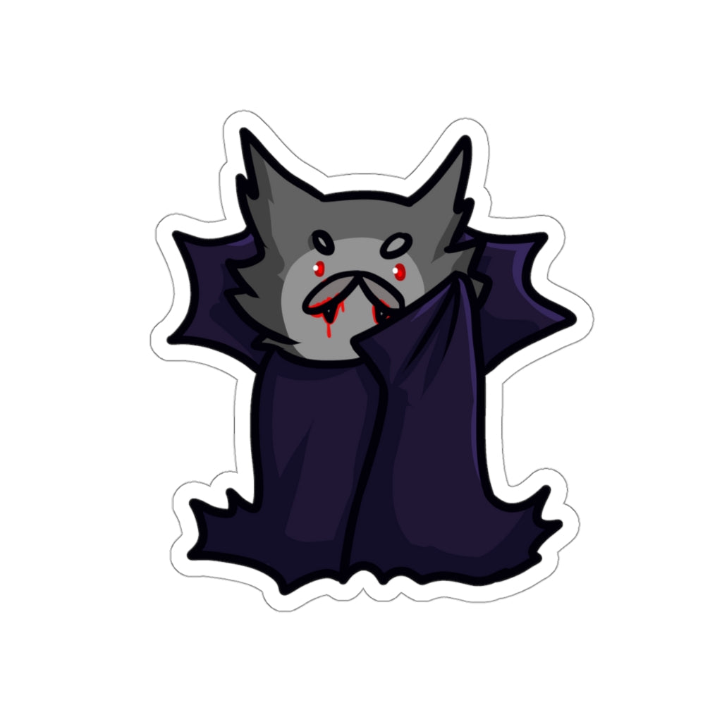 Vampire Cat Die-Cut Sticker