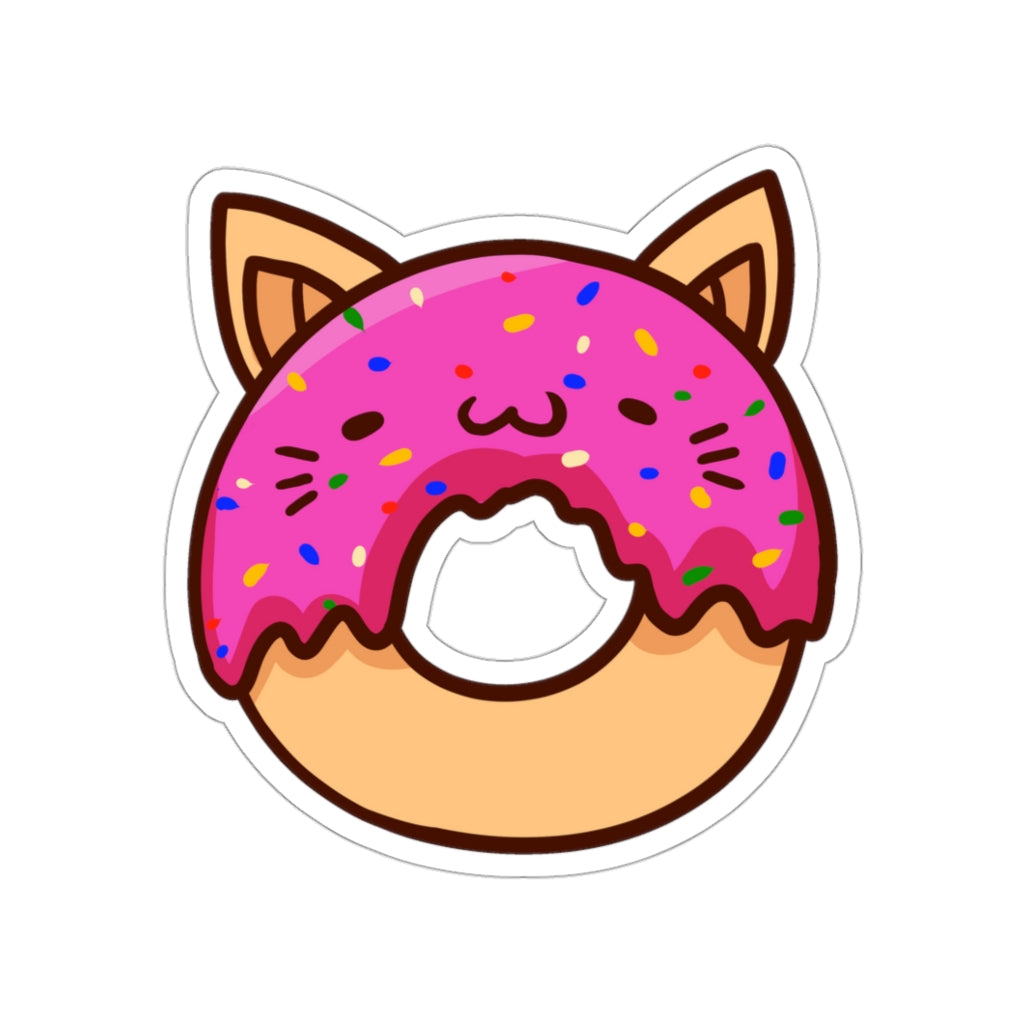 Donut Cat Die-Cut Sticker