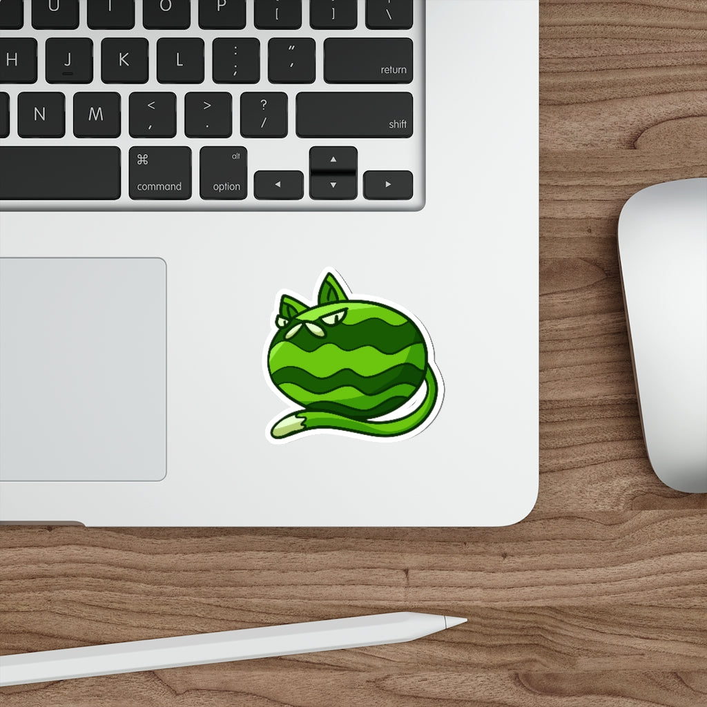Watermelon Cat Die-Cut Sticker